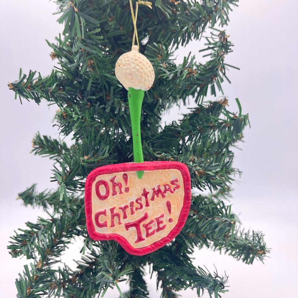 Golf Ball‎ Christmas Ornament Oh Christmas Tee Golf Holiday Decor